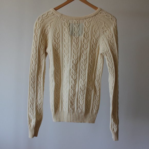 Jack Wills Cable Knit Wool Sweater Small - Picture 6 of 10